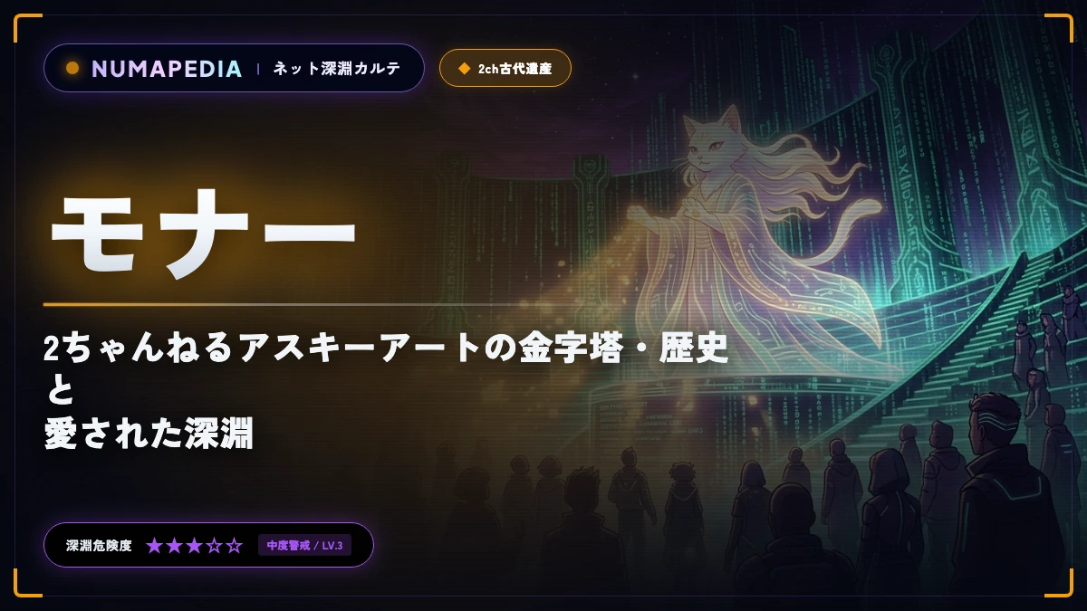 『モナー』とは？2ちゃんねるアスキーアートの金字塔・歴史と愛された深淵