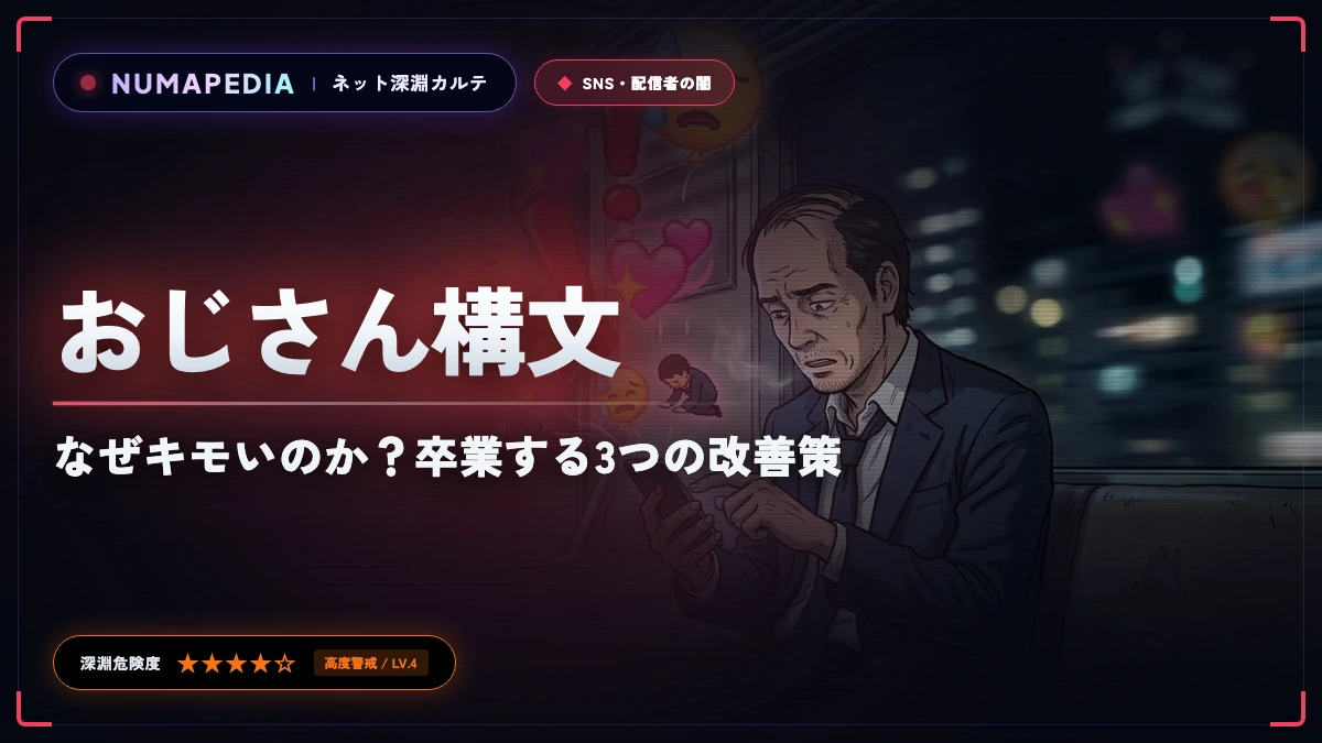 おじさん構文の例文と特徴｜なぜキモいのか？卒業する3つの改善策